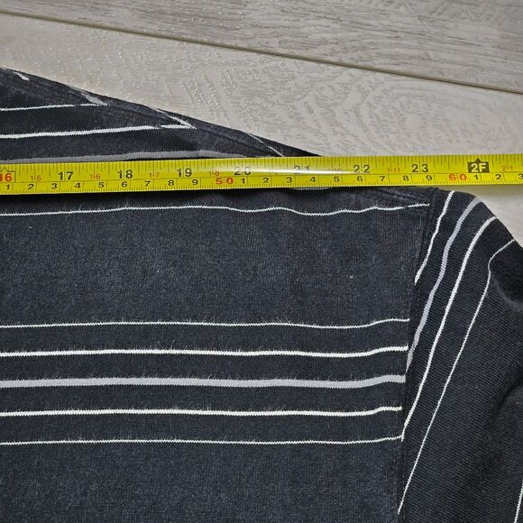 Nike The Nike Tee Loose Fit Mens XL Stripe Black White Cotton Essential TShirts - Picture 4 of 10